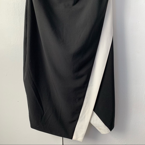 Bebe Strapless Asymmetrical Dress Sz 12 - Picture 3 of 9